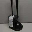 MR.SIGA Toilet Plunger and Bowl Brush Combo for Bathroom Cleaning, Black, 1 Set (One Size)