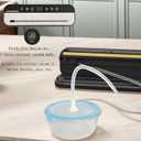 Vacuum Sealer Machine for Food Storage, Built-in Cutter, Dry & Moist Modes, Includes Vacuum Hose for Jars, Compact and Portable Design