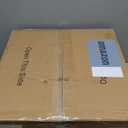 Farmhouse Caged Ceiling Fans with Lights and Remote Control,Rustic Black Chandelier Fan with Deer Design Square,Flush Mount Low Profile Fandelier for Bedroom,Dining Living Room,Foyer (D22.2 inch), Black