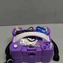 Balloon Pump, Triple Inflating Ports for 260q Foil Latex Mylar Balloon, 3-in-1 Electric Air Pump for Inflatables and Balloons, Inflator Deflator for Swimming Rings Air Mattress Pool Floats (Purple)