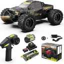 RLAARLO 1/14 Brushless Fast RC Cars for Adults, Top Speed 60+ MPH RC Truck, All Terrain Remote Control Car Hobby Off-Road Remote Control Truck 4x4 Monster Trucks with 3S Battery (1:14, Black)