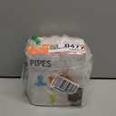 Boon Pipes Toddler Bath Toys - Interactive Toddler Sensory Toys - Suction Bath Toys for Hand Eye Coordination and Fine Motor Skills - Multicolored - 5 Count- Ages 12 Months and Up 