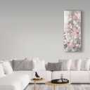 Trademark Fine Art WAP04367-C1432GG Floral Symphony Blush Gray Crop I by Silvia Vassileva, 14x32, Multicolor