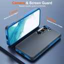 Hualele for Samsung Galaxy S23 Case,[Military Grade Protection] [Dropproof Shcokproof] Anty-Slip Grip Slim & Tough Dual Layer Galaxy S23 Case,Dark Blue