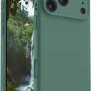 OTOFLY Magnetic for iPhone 17 Pro Case,Compatible with Magsafe,Classic Liquid Silicone Mobile Phone Case,Integrated Camera Control Button,Anti-Scratch Microfiber Lining, Pine Green