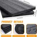 Pushglossy 4 Pcs Polyethylene Foam Sheet Apart Insert Pad Cushion Foam Packing Cuttable Craft for Toolbox Case Storage Camera DIY Crafts Projects Organization (54 x 12 x 0.5 Inch)