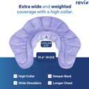 REVIX Microwave Heating Pad for Neck Shoulders and Back with Moist Heat, Weighted Microwavable Heated Neck Wrap Warmer, Scented