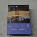 WOBANE Under Cabinet Lighting Kit,Flexible LED Strip Lights Bar,Under Counter Lights for Kitchen,Cupboard,Desk,Monitor Back,Shelf,6.6 Feet Tape Light Set,ETL Listed,120 LEDs,1100lm,2700K WarmWhite (4*20inch(White))