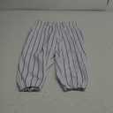 CHAMPRO Traditional Fit Triple Crown Classic Baseball Pants with Knit-in Pinstripes and Reinforced Sliding Areas (Small, White, Navy)