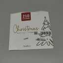 AUDREE 210 Pcs Christmas Gift Tags Stickers - Self-Adhesive Red, Green & Gold Holiday Label Set - 15 Festive Designs for Xmas Gifts, Boxes, Cards & Wrapping