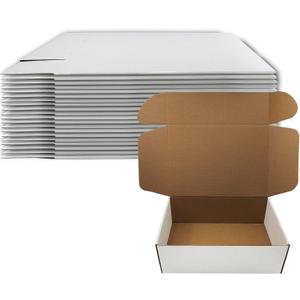 13 x 9 x 4 inch Shipping Boxes Set of 20 White Corrugated Cardboard Box Mailer Boxes for Packaging Small Business ShippingMailing Boxes Bulk for Birthday Wedding Party Book Literature Gift Giving