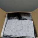 Blanket Ladder with Shelf, 6 Layer Wall-Leaning Blanket Rack, Farmhouse Blanket Shelf for Storage and Home Decor, Freestanding Rack for Bathroom, Rustic Brown and Black