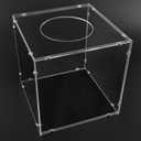 SHUMEI Clear Acrylic Multi-Functional Box - Raffle, Suggestion, Ballot, Tip, Donation Box - for Parties, Events, Fundraisers, Promotions, Ticket Drop, Offices, Stores