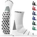 Maestro Soccer Grip Socks for Men and Women with Non-Slip Pads - Anti-Slip Socks Ideal for Football, Basketball, Sports (as1, alpha, l, regular, regular, White)