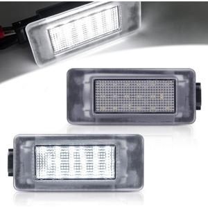 LED License Plate Light Assembly for 2019-2025 Nissan Altima Versa Sentra Rogue, OEM Replacement 6000K Xenon White Error Free Led Tag Lights Kit
