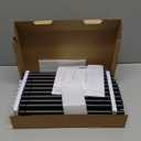 Double Curtain Rods 2 Pack 48 to 84 Inches, HOTOZON Blackout Double Curtain Rods for Windows 36 to 80 Inches (3-6.6 ft), 6/8 Inches Wrap Around Room Darkening Telescoping Drapery Rod, Black