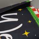 Tinideya 2 Pcs Door Mat Welcome Non Slip Coir Mats Floor Layering Doormats Seasonal for Front Porch Entryway Decor(Santa) (23.6 x 35.4 Inches, Red Brown Green)