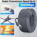 Anautin 100ft Starlink Gen 3 Cable - 6.5/75/100/150ft High-Speed Weatherproof Standard Generation 3 Replacement Extension Cord for Satellite Star Link V3, Grey