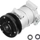 AC Compressor with Clutch for Escalade 5.7L 1999 2000, Silverado 5.7 1995-1998, Suburban 1500 5.7L 1996-1999, Yukon 5.7 1996-2000, for Cadillac/Chevrolet/GMC C1500 C2500 C3500 K1500 K2500 K3500
