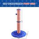 34.3" Tall Cat Scratching Post Clearance,Heavy Duty Sisal Scratch Post for Indoor Large Cats,Cute Cat Tree Tower with Interactive Hanging Ball