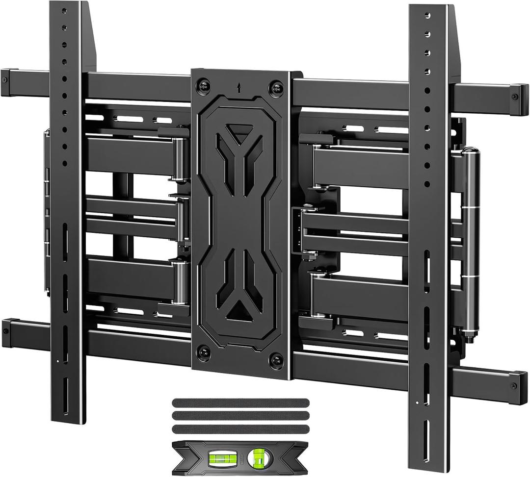 MOUNTUP TV Wall Mount Holds 250 lbs for 50-110 inch Large TVs, Heavy Duty Full Motion 1.65" Slim TV Bracket with Extension, Swivel & Tilt, Pre-Assembled, Max VESA 800x600mm, Fits 12-24" Studs