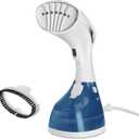 Sunbeam 1200W Power Steam Handheld Steamer for Clothes, Extra Burst of Steam Feature, 30-Second Fast Heat-Up, Bristle Brush Attachment, White and Blue Finish (One Size)
