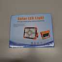 100W LED Solar Work Light, 466 LED 10000LM Magnetic Worklight with 5 Modes, 12000mAh Battary Rechargeable, IP66 Waterproof Portable Solar Outdoor Working Light for Emergency, Repair, Camping