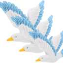 BESPORTBLE 3pcs Wall Art Nautical Hanging Home Decor Bird Plaques Beach Theme Nautical Wall Hanging Decor Style 2