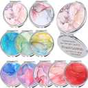 Sliner 10 Pcs Inspirational Compact Folding Mirror for Mom Mother's Day Inspirational Small Gifts that Reminds Mothers, You're Awesome for Women Client Girlfriends Staff Travel Weddings Birthdays