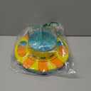 Potaroma Dog Puzzle Toy 2 Levels, Slow Feeder, Pup Food Treat Feeding Dispenser for IQ Training and Entertainment for All Breeds 4.2 Inch Height (Yellow Blue)