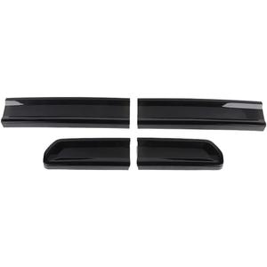 Rear Tail Light Lamp Cover Trim Accessories ABS 4 Pieces/Set for Dodge for Challenger 2009-2014 Smoked Black Blackened Style F2DCRTLLCTAA