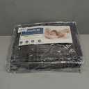 CozyLux Queen Comforter Set Dark Grey - Bed in a Bag Queen Size 7 Pieces, Luxury Soft Bed Set for All Seasons, Bedding Set with Comforter, Sheets, Pillowcases & Shams, Dark Gray, Queen