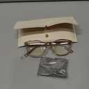 Madison Avenue Square Vintage TR90 Blue Light Blocking Reading Glasses for Women, Anti Eyestrain/Glare Computer Readers
