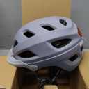 Retrospec Lennon Adult Bike Helmet with LED Safety Light Adjustable Dial & Removable Visor - Adjustable Bicycle Cycling Helmet for Men & Women (One Size, Matte Stone)