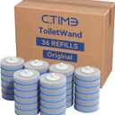 CTIME - 36 Replacement Toilet Brush Heads, Suitable for Bathrooms and Toilets