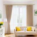 Double Curtain Rods for Windows 36 to 72, Luxury Gold, 1 Inch