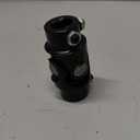 3/4" 20 Spline X 3/4" Round Steering Shaft U Joint Single Black Universal Joint Coupling (3-1/4" Overall Length)