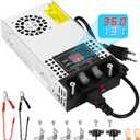 Adjustable 0-36V Power Supply 16.6A 600W, 110V AC to DC 0-36V Buck Converter 0-16.6A 600W Switching Power Supply with LCD Display Adjustable Voltage Current 36V 16.6A 600W SMPS