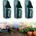 3 Pack Plastic Garden Scoop Soil Sifter Cultivation Potting Scoop Garden Tool Bucket Hand Shovel for Digging Up or Transporting Scoops of Soil for Flower, Vegetable, Plants Care