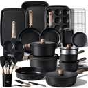 CAROTE 44pcs Pots and Pans, Nonstick Cookware Set with Bakeware