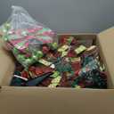 MARTINE MALL 6FT Whimsical Pop Up Christmas Tree with 8 Mode 180 Warm Lights, Collapsible Foldable Christmas Tree Pull Up Fully Decorated Xmas Trees with 117PCS Christmas Ornaments for Indoor Outdoor (Green)