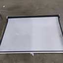 Pyle Manual Pull-Down Projector Screen - Universal 72-inch Roll-Down Retractable Manual Projection Screen w/ Auto-Locking, Adjustable Screen Height, Black Masking Border - 42.5" x 56.6" PRJSM7206