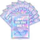 HOUSE OF PARTY Hangover Kit Bags - 10 Pcs | (5"x7") But Did You Die Printed Ziplock Storage bags | Preprinted Holographic Resealable Bags for Packaging, Travel Bachelorette Party Favors