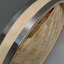 11.8-Inch Vertical Bamboo Steamer Basket, 2-Tier with Stainless Steel Rings | 50 Liners, Sauce Dish & 2-Chopsticks | Cooking Pot for Buns Dumplings Rice Vegetables Dim Sum