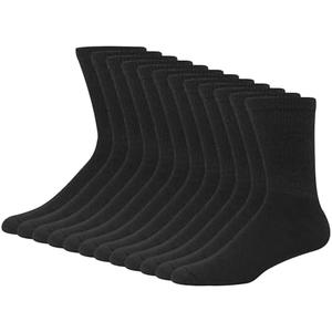 Hanes Men's Double Tough Crew Socks, 12-Pair Pack