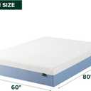 Zinus 12 Inch Queen Cooling Essential Memory Foam Mattress [NewVersion], Fiberglass Free, Medium Feel, Breathable Cooling Layers, Certified Safe Materials
