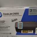 HP DeskJet 2955 Wireless All-in-One Color Inkjet Printer, Scanner, Copier, Best-for-Home, 3 Month Trial of Instant Ink Included, AI-Capable (A24HJA)