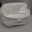 UUJOLY Plastic Organizer Storage Baskets with Handles, Shower Caddy Bins Organizer for Bathroom and kitchenWhite