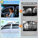 ZATOOTO Car Window Shades for Honda Accord 2018-2023, 4 Pcs Magnetic Car Window Covers - 100% Block Light Privacy Curtains, Side Window Sun Shade for Baby Breastfeeding, Sleeping, Camping