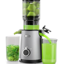 Cold Press Juicer, ECOSELF Slow Masticating Juicer with 4.35" Large Feed Chute Fit Whole Fruits & Vegetables, Self Feeding for Juice Extractor, Easy to Clean and Assemble, High Juice Yield, BPA Free